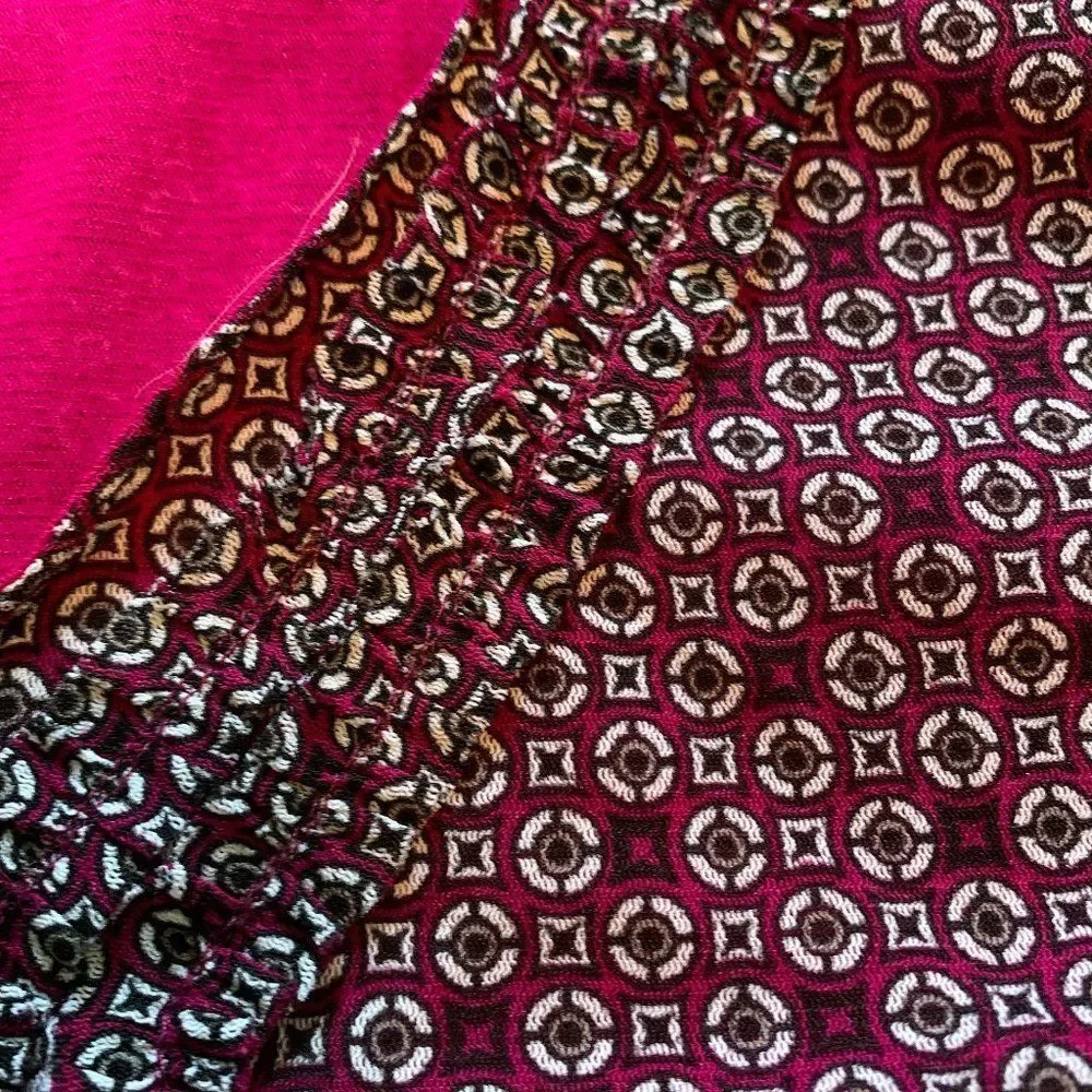 Pretty maroon Blouse, Size XL fits M - Picture 4 of 12